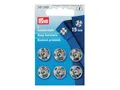 Produktbild: Prym 341249 Annäh-Druckknöpfe Messing Ø 15mm silberfarbig - 6 Stück