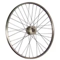 Produktbild: 28 Zoll Vorderrad Aluminiumfelge Shimano Nabendynamo Nexus DH-C3000 Silber V-Brake