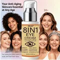 Produktbild: 8 in 1 Augencreme gegen Augenringe mit Kollagen Vitamin C,E Retinol, Bienengift