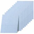 Produktbild: Euro Tische 10x Wandpaneele in 3D-Ziegelsteinoptik 77x70x0,5 cm selbstklebend - hellblau