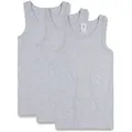 Produktbild: Sanetta Jungen Unterhemd 3er Pack - Shirt ohne Arme, Tank Top, Basic, Organic Cotton Grau 164