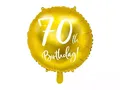 Produktbild: 5900779109483 Balon foliowy 70th Birthday 45cm złoty PartyDeco