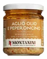 Produktbild: Montanini Aglio olio e peperoncino - Gehackter Knoblauch mit Öl und Chili 180g