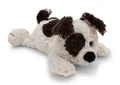 Produktbild: Nici Plüschanhänger Nici Kuscheltier Hund liegend 20 cm weiß/braun Plüschhund