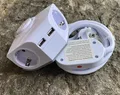 Produktbild: REV 2fach Steckdosenleiste Mehrfachsteckdose 2x USB Eckmontage 2+2 weiß 15400103