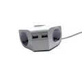 Produktbild: Eck-Steckdosenleiste REV Ritter 2x Steckdose + 2x USB B-WARE