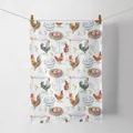 Produktbild: Geschirrtuch Küchentuch 70x50 cm Ambiente Landhaus Küche Hühner chicken farm