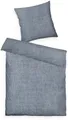 Produktbild: TOM TAILOR HOME Bettwäsche WOVEN MELANGE in Gr. 135x200cm oder 155x220cm, Flanell, 2 teilig, new bedroom, Doppelnaht am Kissen, gewebtes Label