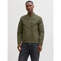 Produktbild: Jack & Jones Blouson JJERUSH mit Stehkragen und Reißverschlusstaschen unifarben, modisch, regular fit, Polyester grün M (50)