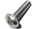 Produktbild: 25 Stück Linsenkopf Schrauben mit Flansch M6x25 mm - ISO 7380/2 - A2 Edelstahl - Innensechskant - V2A – Linsenflanschkopfschrauben (25, M6x25 mm)