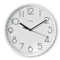 Produktbild: Hama Wanduhr Salina (ohne Tickgeräusche, Quarzuhr geräuscharm, Ø 22cm, große Ziffern, analoge Uhr, mit Stunden-, Minuten- und Sekundenzeiger, Glas Abdeckung, inkl. Batterie) weiß