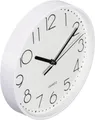 Produktbild: Hama Wanduhr Salina Weiß leise Quarzuhr Ø22cm Kunststoff Glas Batterie rund