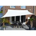 Produktbild: Floracord Vierecksonnensegel HDPE Cremeweiß 360 cm x 360 cm