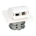 Produktbild: Digitus FTTH Glasfaser Unterputz-Wandanschlussdose, für SC/LC-Adapter