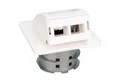 Produktbild: Digitus Steckdose Digitus FTTH Glasfaser Unterputz-Wandanschlussdose, 2 Ports