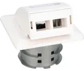 Produktbild: Digitus FTTH Glasfaser LWL Unterputz-Wandanschlussdose für SC- und LC-Adapter