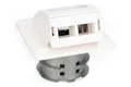 Produktbild: Digitus FTTH Glasfaser Unterputz-Wandanschlussdose, für SC/LC-Adapter DN-93201