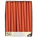 Produktbild: Papstar 50 Leuchterkerzen Ø 2,2 cm · 25 cm rost