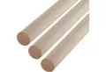 Produktbild: SO-TECH® Kleiderstange Garderobenstange Rundstab Holzstab zum Basteln Ø 30 mm Buche (Spar-Set, 3 St), Länge: 50 cm