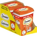 Produktbild: Dreamies Katzensnacks mit Huhngeschmack, 2x350g – Außen knusprige & innen cremige Katzenleckerlis
