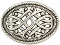 Produktbild: BELTINGER Gürtelschnalle Ornament 4,0 cm | Buckle Wechselschließe Gürtelschließe 40mm Massiv | LARP- und Mittelalter-Outfit | Altsilber