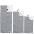 Produktbild: JOOP! 1600 Doubleface Handtuchset 1x Duschtuch 2x Handtuch 3x Gästetuch, Silber