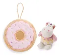 Produktbild: NICI Kuscheltier Einhorn Sweety Rainbow 10cm in Donut mit Loop - bunt - Weiches Plüschtier – niedliches Stofftier zum Kuscheln & Spielen – tolle Geschenkidee für Kinder & Erwachsene | 61915
