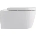 Produktbild: Me by Starck Wand-WC 570x370x355mm, Weiß Hochglanz, 4,5l, Tiefspüler, geschlossen, waagerecht - Duravit