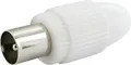 Produktbild: Schwaiger Koaxial Stecker KST11 532 weiß, 1 Stk.  Koaxialsteckverbinder