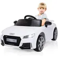 Produktbild: COSTWAY Audi 12V Kinderauto mit 2,4G-Fernbedienung, 3 Gang Elektroauto 2,5-5km/h mit MP3, Hupe, Musik und LED-Leuchten, Kinderfahrzeug für Kinder ...