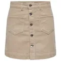 Produktbild: ONLY Minirock ONLAmazing (1-tlg) Plain/ohne Details beige|grau M