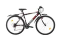 Produktbild: Multibrand PROBIKE 26 Zoll Mountainbike ALU Rahmen 18 Gang, Herren-Fahrrad & Jungen-Fahrrad, Schutzbleche, geeignet ab 165-183 cm (Schwarz Rot)