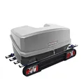 Produktbild: Menabo Kupplungsträger Heckträger Race 4 für 4 Räder + Transportbox Nekkar 300 Liter Silber