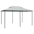 Produktbild: vidaXL Gartenpavillon mit Gardinen 4x3 m Weiß