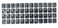Produktbild: Kompatibel mit HP Envy DEUTSCHE Tastaturaufkleber- schwarz MATT 48 Tasten 1,1 cm x 1,3 cm Tastatur Aufkleber Selbstkleben