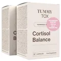 Produktbild: TummyTox, Ashwagandha 600 mg, Rhodiola Rosea, Magnesium, Vitamin B6 und Vitamin B5 – 120 Kapseln für 60 Tage – Cortisol Balance