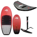 Produktbild: F2 Set Foilboard Glide Strato Team Rot 130L + Alu Foil 2400 + Wing 4qm