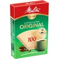 Produktbild: Melitta Original 100 Kaffeefilter braun, 40 Stück – Aromafilter, ungebleicht, FSC-zertifiziert, für Handfilter & Kaffeemaschinen, stabile Filtertüten, umweltfreundlich