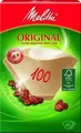 Produktbild: Melitta Kaffeefilter 0-1007-05 | Gr. 100 | 40 Stück | naturbraun | Aromavlies-Papier | Blauer Engel Umweltzeichen