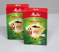 Produktbild: 2 Stück Original Melitta Kaffeefilter Paper 100/40, Natural Brown NEU