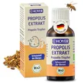 Produktbild: HOYER Propolis Tropfen BIO-zertifiziert 30 ml - reines Propolisextrakt Tinktur - Nahrungsergänzungsmittel & Mundpflege - für die innerliche & äußerliche Anwendung