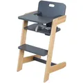Produktbild: Roba Hochstuhl, Anthrazit, Holz, Teilmassiv,Bambus, 45x86x50 cm, Babymöbel, Hochstühle & Zubehör, Hochstühle