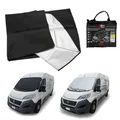 Produktbild: Frontscheibenabdeckung XXL Winter Sonnenschutz Sommer Wohnmobil Transporter Auto