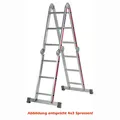 Produktbild: Mehrzweckleiter Hymer Walzprofil 4x4 Sprossen Universelle Vielzweckleiter mit sechs Sicherheitsgelenken 404316