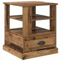 Produktbild: vidaXL Nachttisch mit Schubladen Altholz 50 x 50 x 60 cm Holzwerkstoff