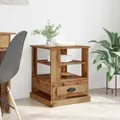 Produktbild: Nachttisch mit Schubladen Altholz 50 x 50 x 60 cm Holzwerkstoff