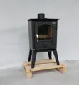 Produktbild: Verso 1 LL CID Kaminofen Retro Stil 7,5 kW Gusstür A+ Holzofen BImSchV2 ЕЕК А+