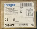 Produktbild: Hager CDB640E 4-polig 10kA 40A 30mA Typ B Fehlerstromschutzschalter NEU