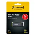 Produktbild: Intenso High Speed Line 64GB USB Stick Highspeed USB 3.1 64 GB OVP 50 MB/sek