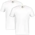 Produktbild: V-Shirt LERROS, Herren, Gr. 3XL, weiß, Single Jersey, Obermaterial: 100% Baumwolle, unifarben, regular fit hüftbedeckend, V-Ausschnitt, Shirts, unifarben, 2-er Pack V-Shirt